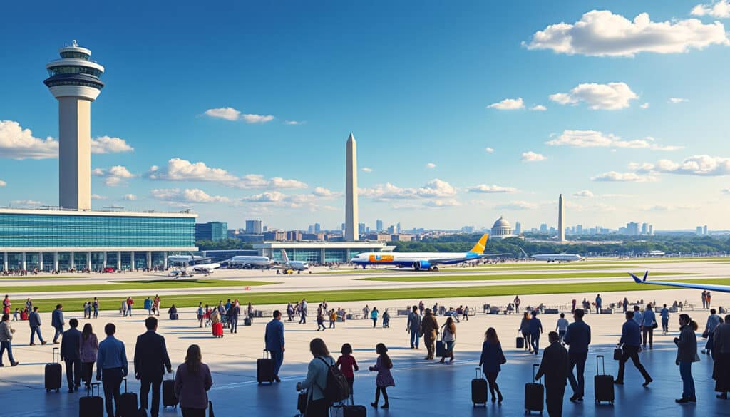 explore the major airports in washington dc, including ronald reagan washington national airport, dulles international airport, and baltimore/washington international thurgood marshall airport. discover transportation options, services, and tips for travelers navigating the capital's air travel hubs.