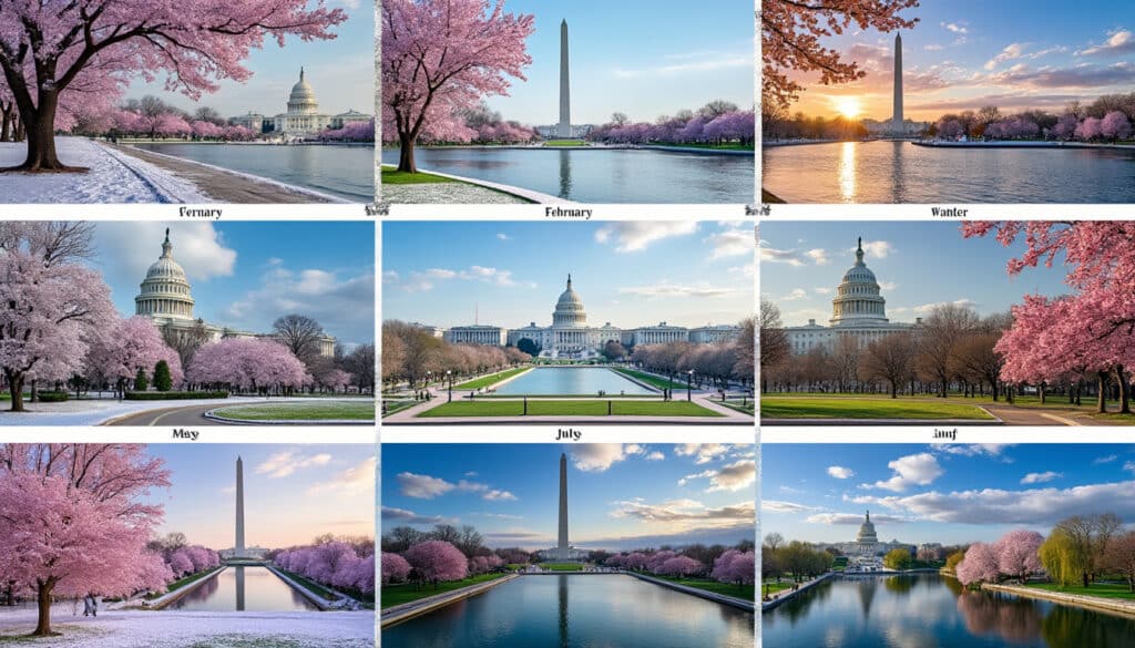 discover the monthly weather patterns in washington dc. from snowy winters to sunny summers, get insights on temperatures, rainfall, and seasonal activities to plan your perfect visit.